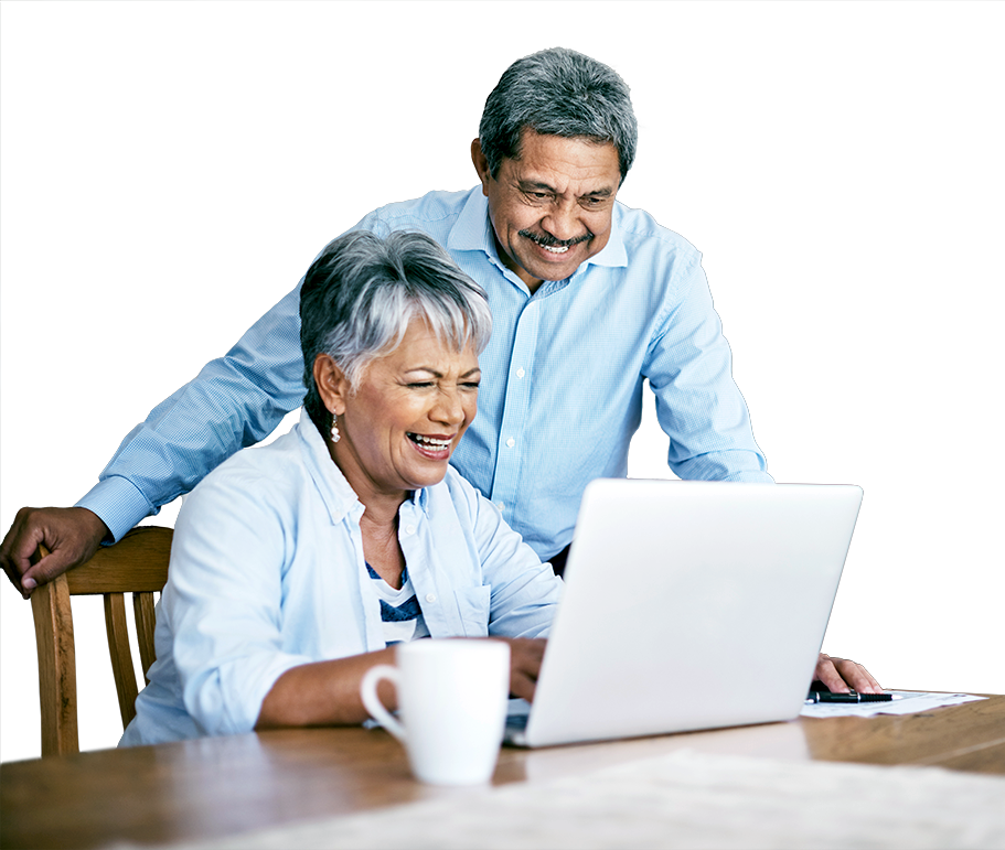 163320-Quick-Guide-911x771 Man and woman smiling looking at laptop computer