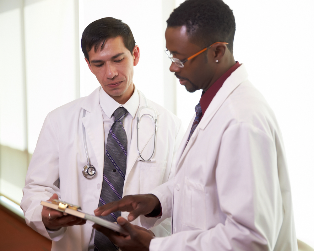 doctors reviewing chart together