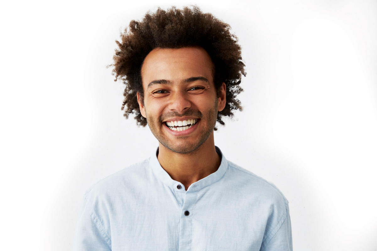 smiling-young-man-with-afro smiling young man with afro